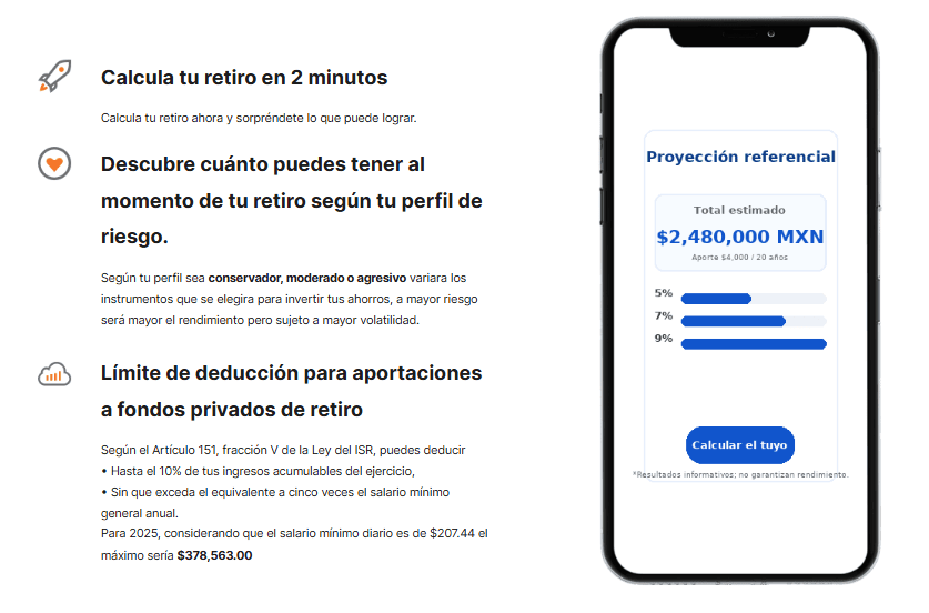 Cómo sacarle jugo a la Calculadora de Retiro (y agendar tu consulta gratuita)
